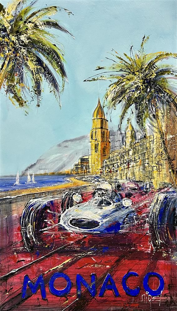 Nigel Cooke - 'Monte Carlo'  - Framed Original Artwork