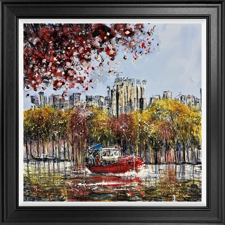 Nigel Cooke - 'River Rides In Red' - Framed Original Artwork