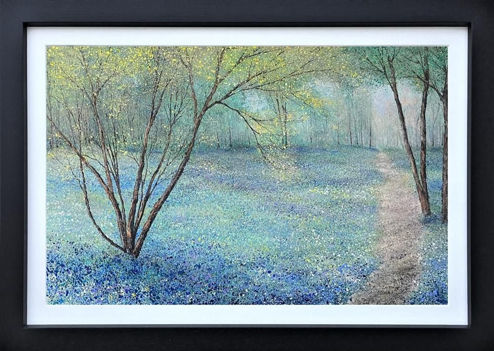 Chris Bourne - 'Drifting Through The Bluebells' - Framed Original Art