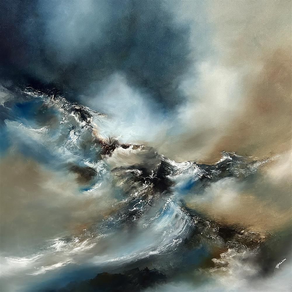 Alison Johnson - 'The Cold Desert' - Framed Original Artwork