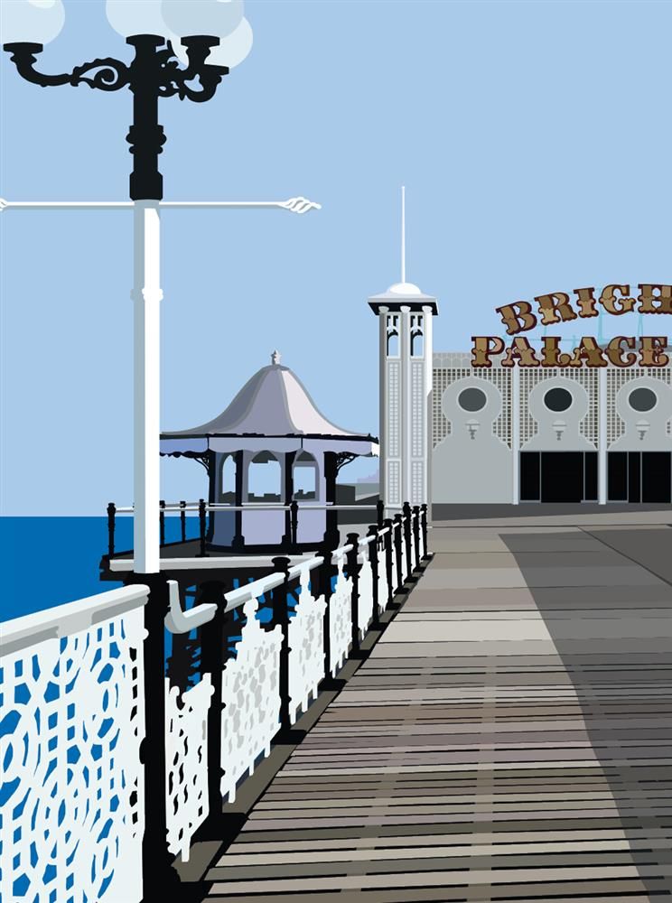 Oshe- 'Palace Pier ' - Framed Limited Edition