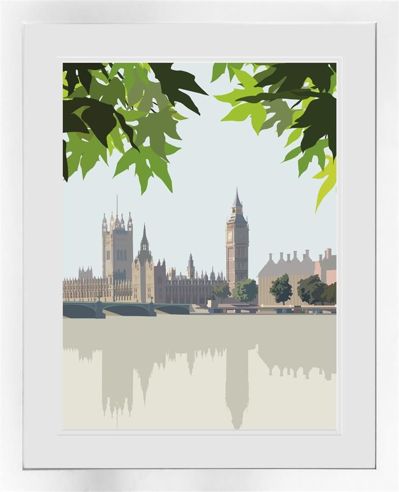 Oshe- 'View From Southbank ' - Framed Limited Edition