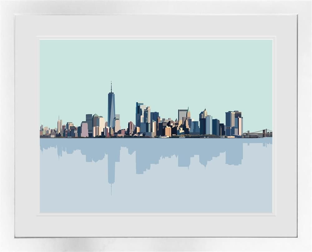 Oshe- 'Manhattan Island ' - Framed Limited Edition