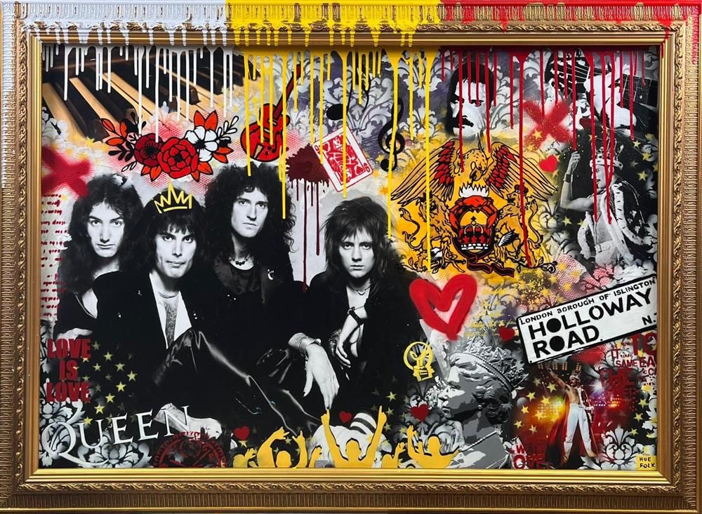 Hue Folk - 'The Show Must Go On' - Framed Original Art