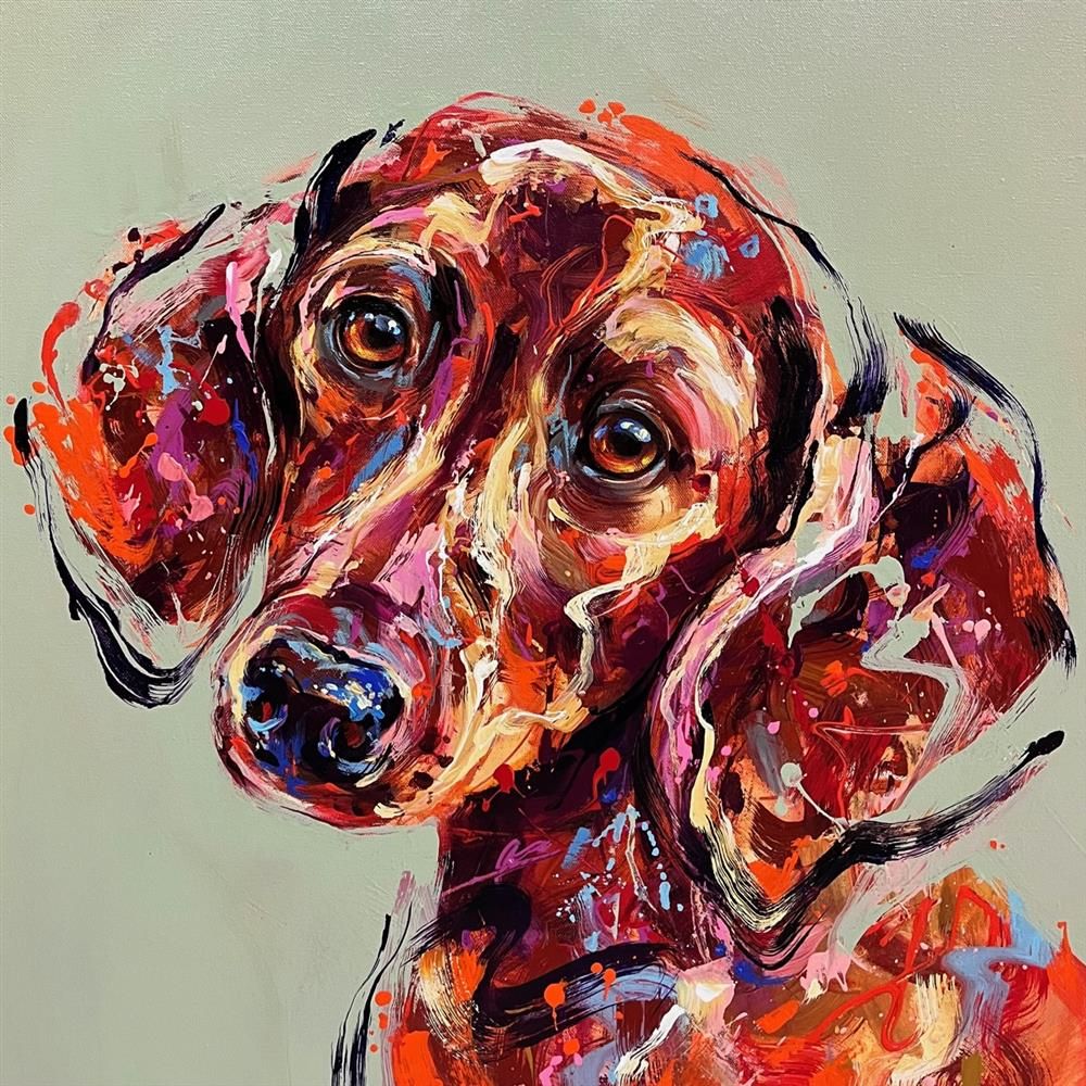 Anna Cher - 'Frankie' - Framed Original Artwork