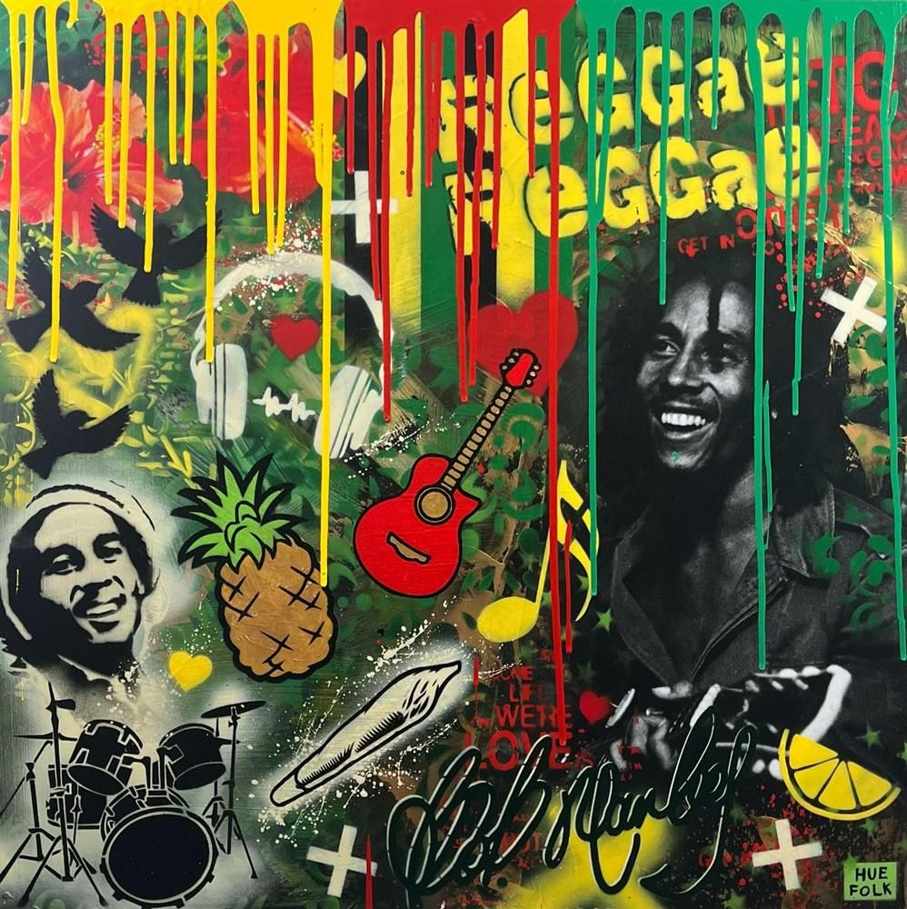 Hue Folk - 'The Rasta Way' - Framed Original Art