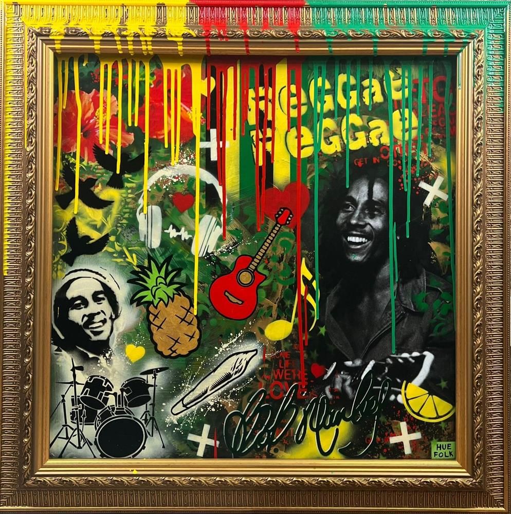 Hue Folk - 'The Rasta Way' - Framed Original Art