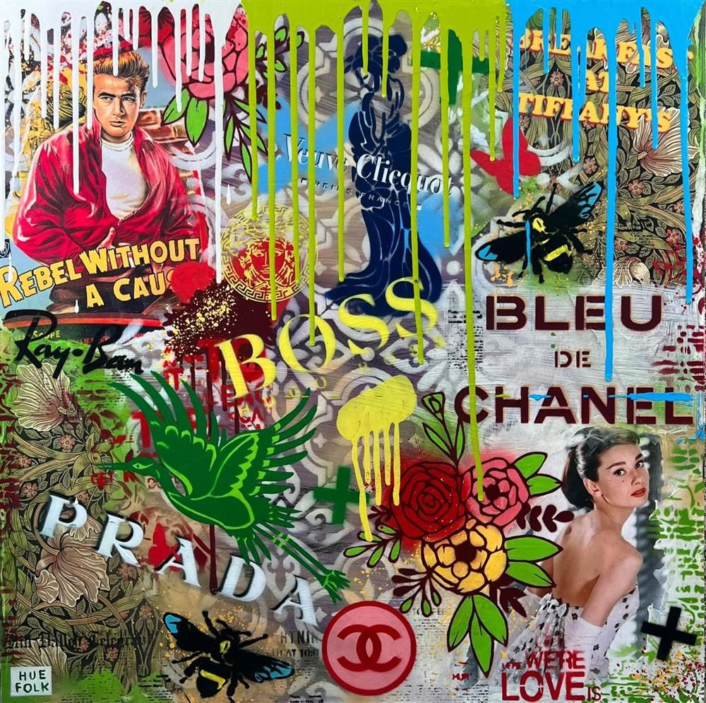 Hue Folk - 'Rebel Without A Cause' - Framed Original Art