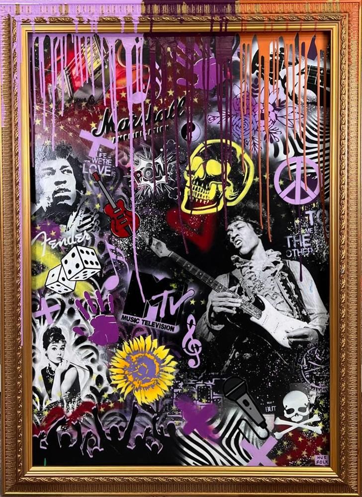 Hue Folk - 'Voodoo Child' - Framed Original Art