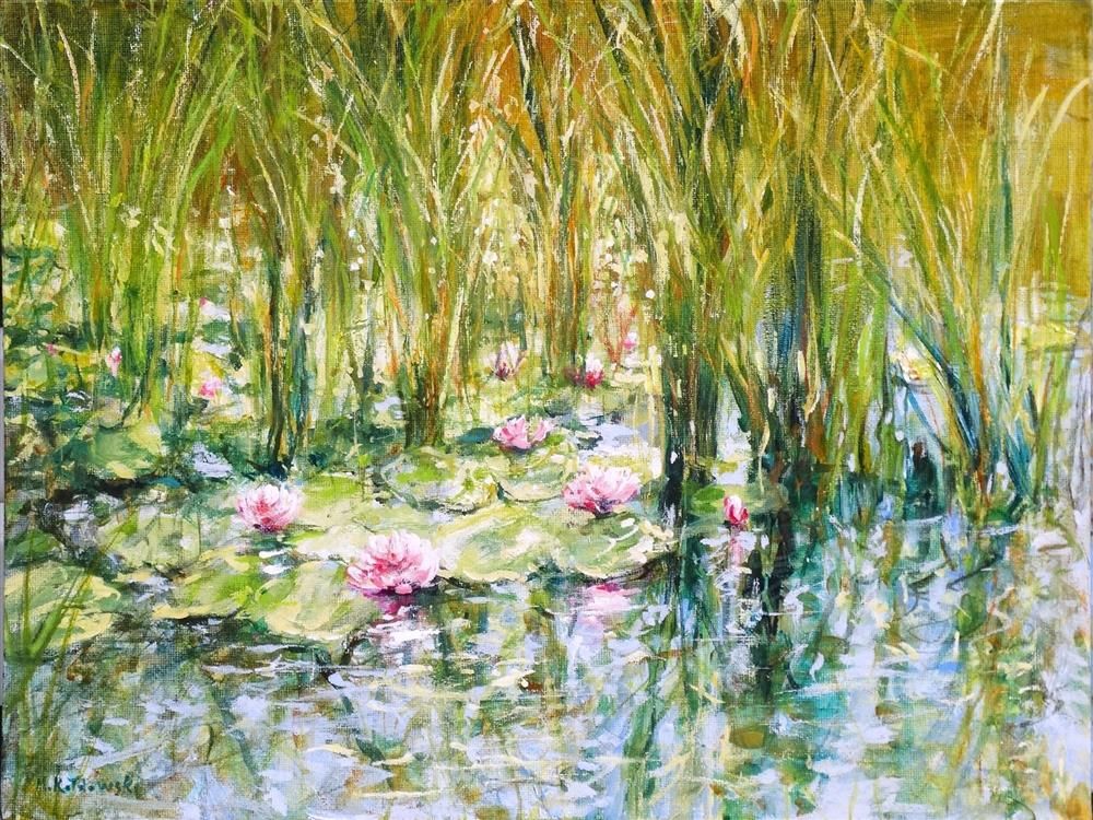 Mariusz Kaldowski - 'Golden Rushes' - Framed Original Art