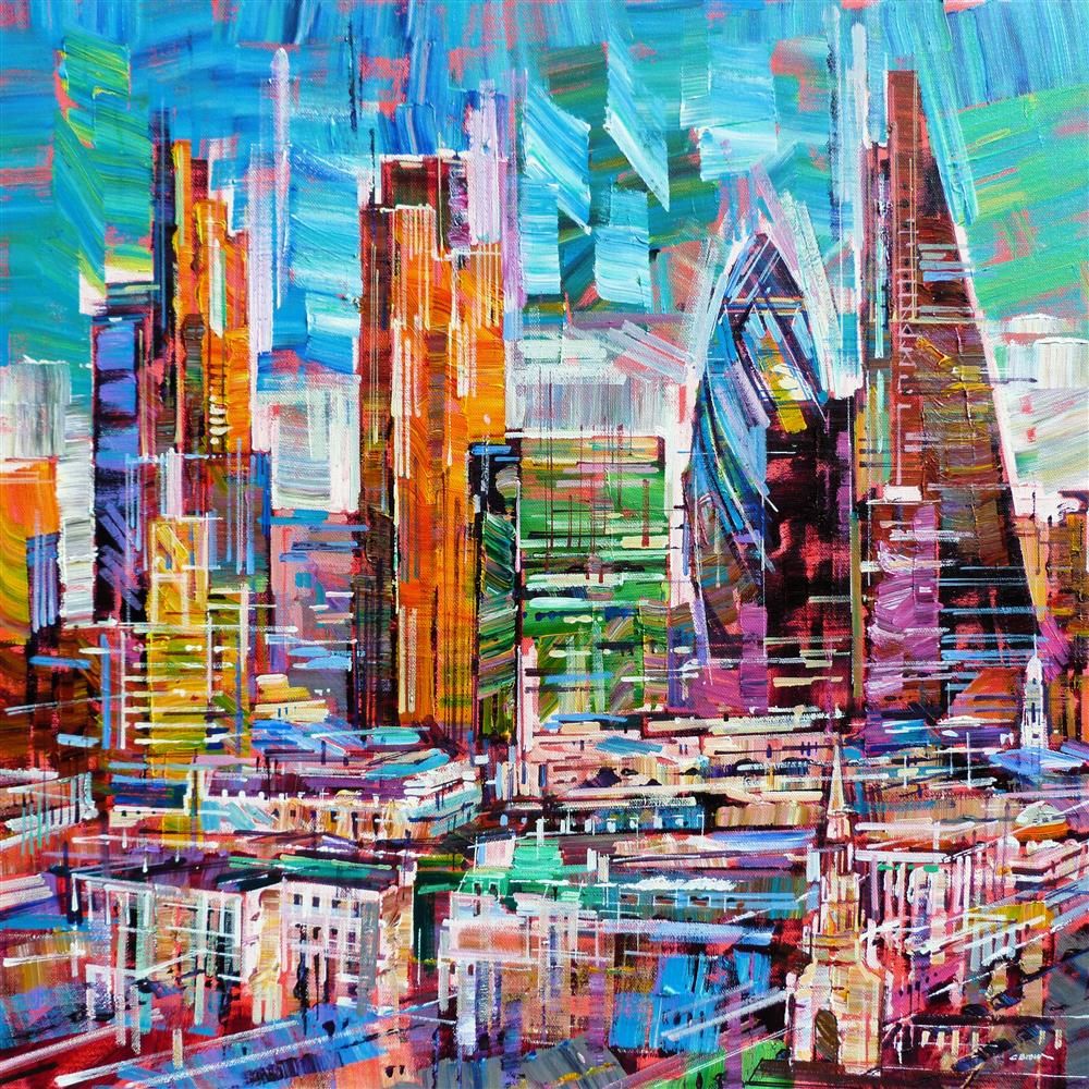 Colin Brown - 'Across The City' - Framed Original Art