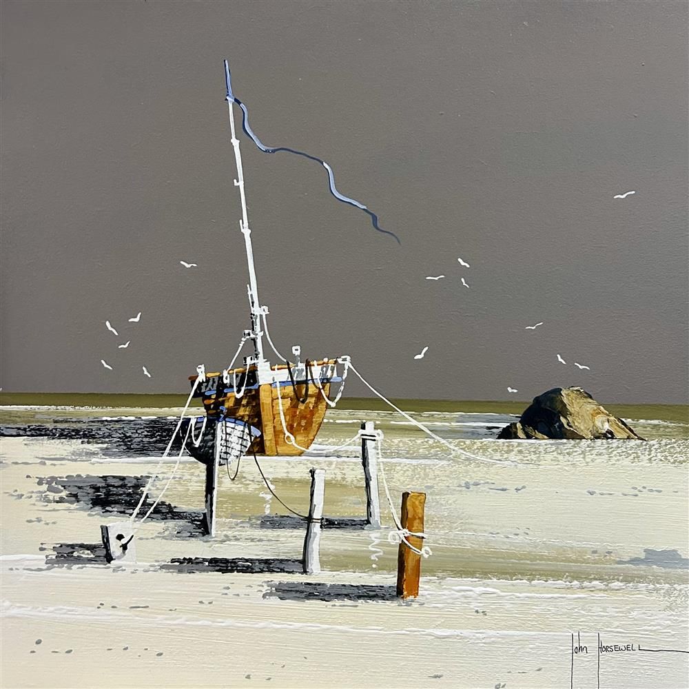 John Horsewell - 'The Gulls' - Framed Original Artwork