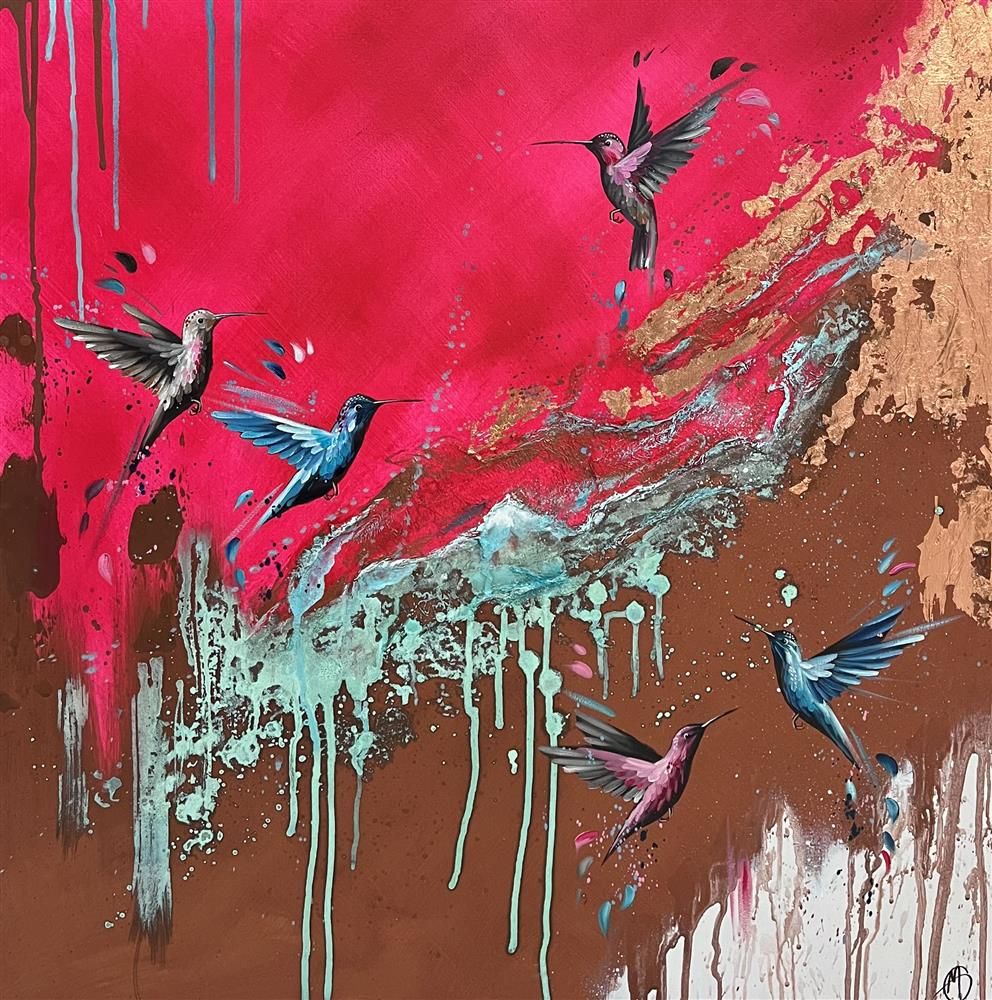 Mellisuga- 'Tiny Dancers' - Framed Original Artwork