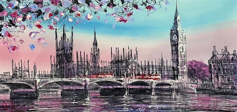 Nigel Cooke - 'Queens Walk Hues'  - Framed Original Artwork