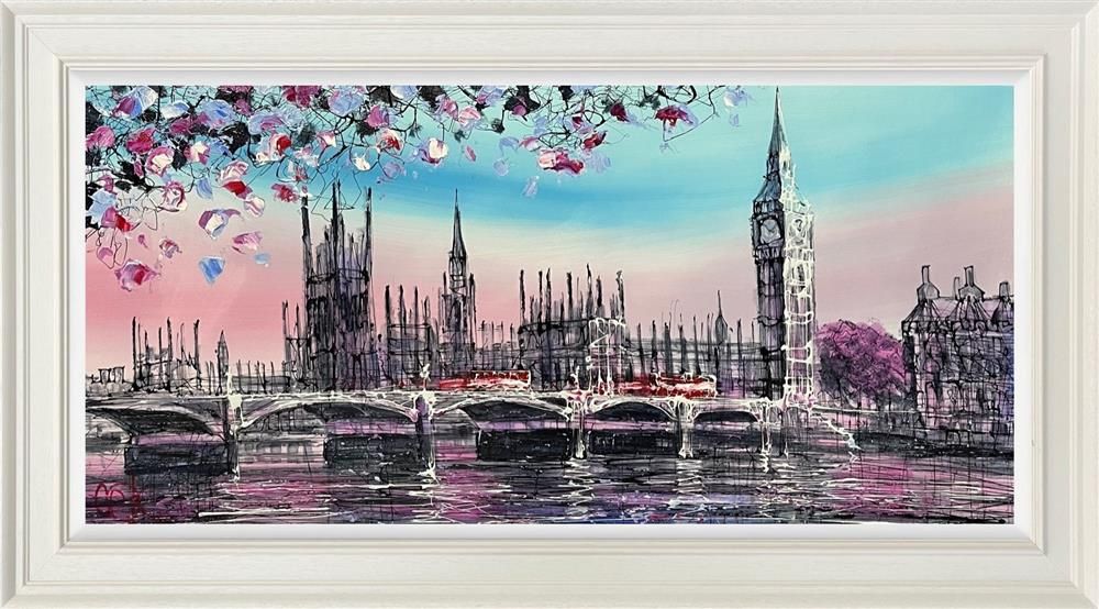 Nigel Cooke - 'Queens Walk Hues'  - Framed Original Artwork