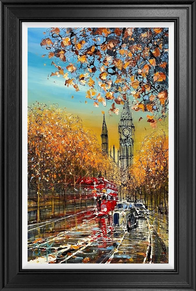 Nigel Cooke - 'Westminster At Sunset'  - Framed Original Artwork