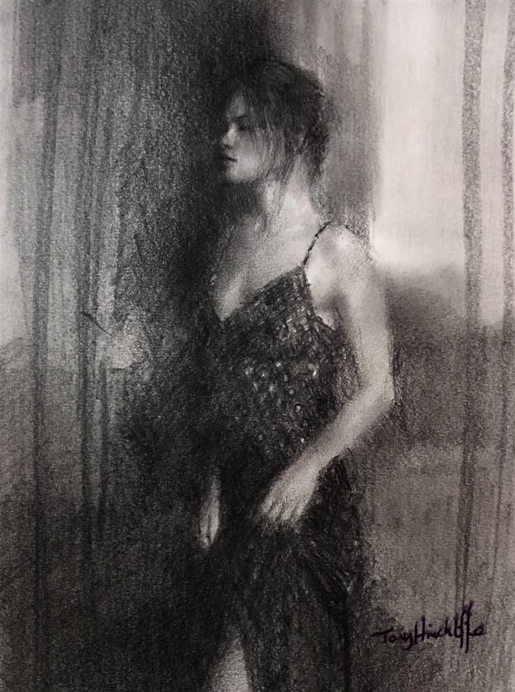 Tony Hinchliffe - 'Little Orange' - Original Sketch' - Framed Original Art