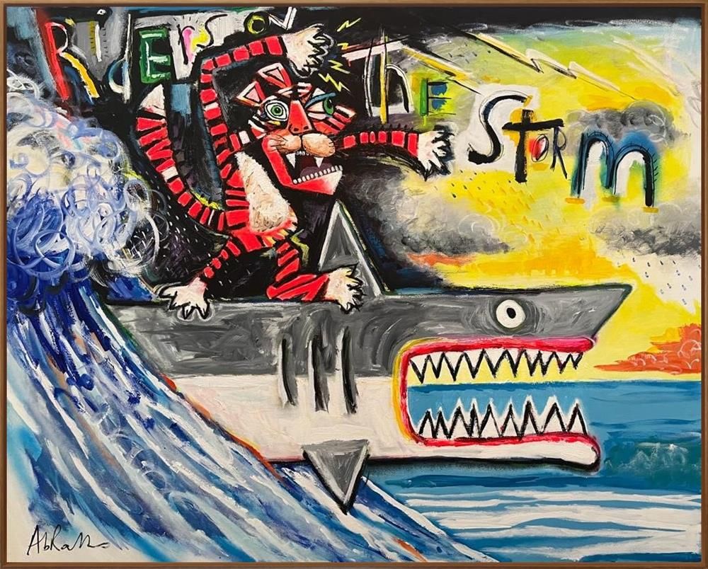 Michael Abrams - 'Riders Of The Storm' - Large Scale Original Art