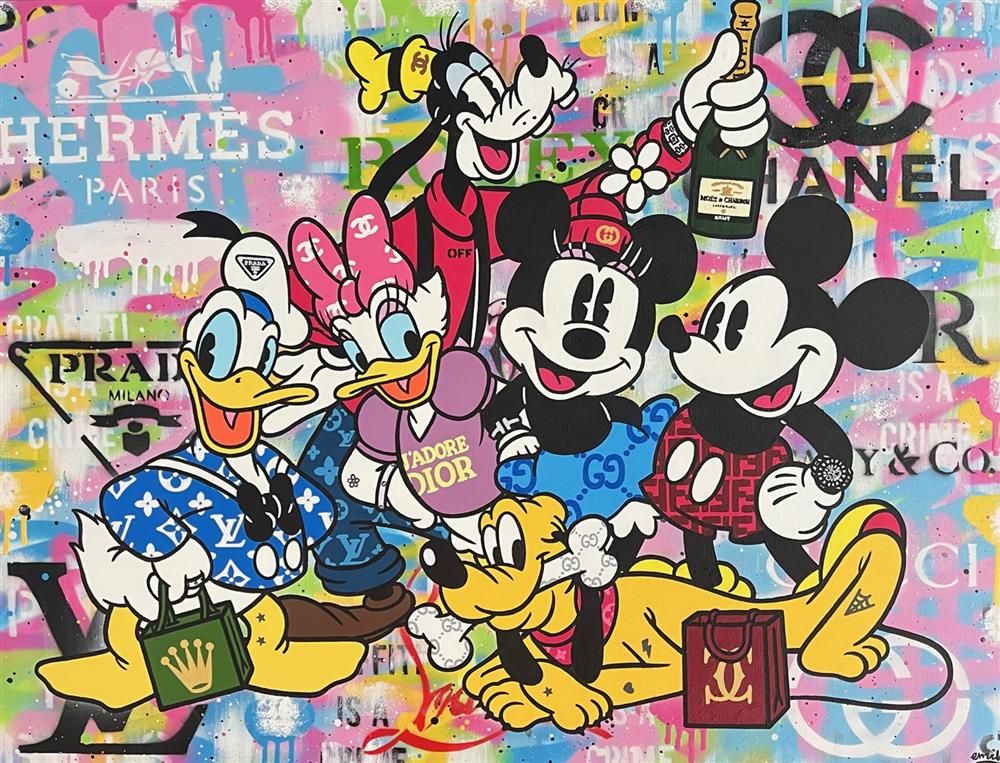 Emily Crook - 'The Disney Crew' - Framed Original Art