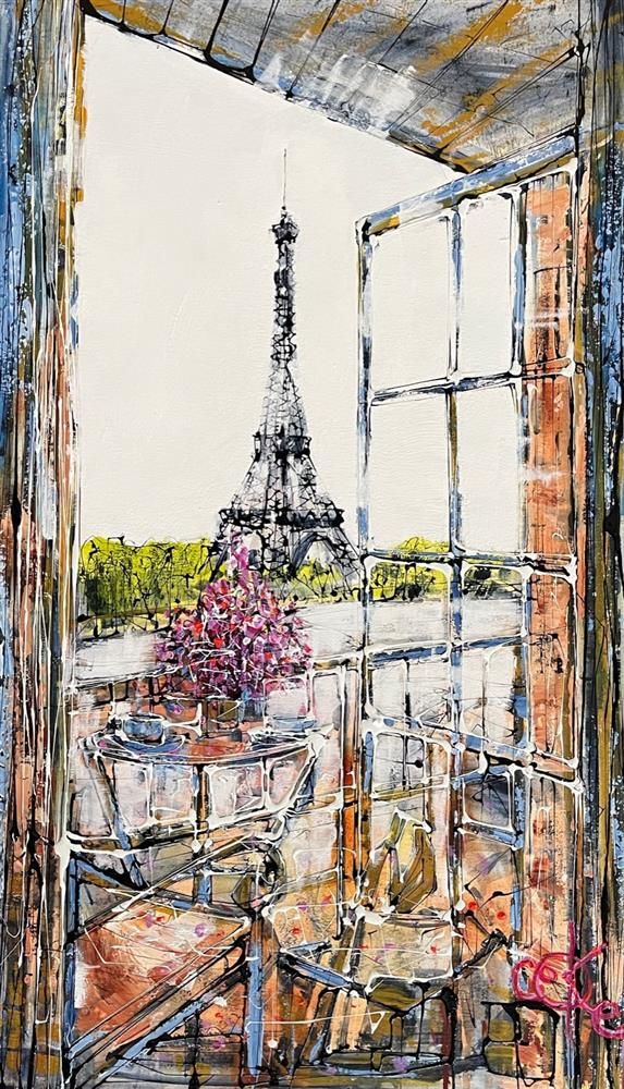 Nigel Cooke - 'The Perfect View Paris'  - Framed Original Artwork