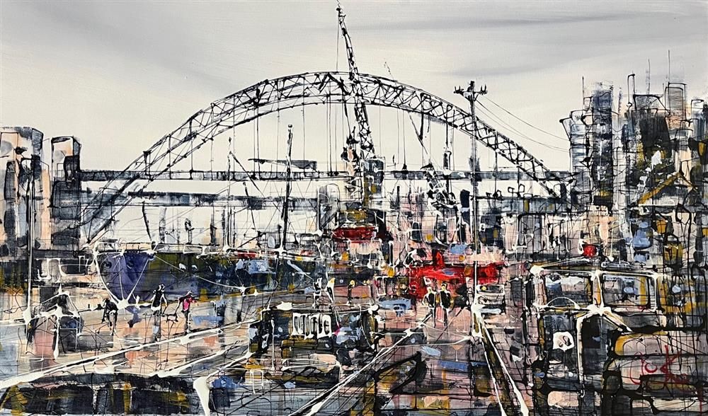 Nigel Cooke - 'The Tyne'  - Framed Original Artwork