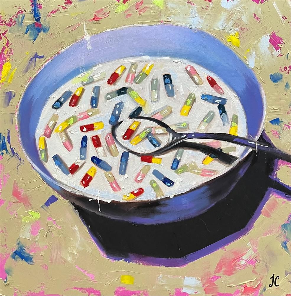 Joss Clapson - 'Breakfast Bowl' - Framed Original Art