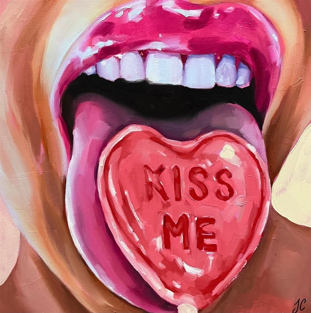 Joss Clapson - 'Kiss Me' - Framed Original Art