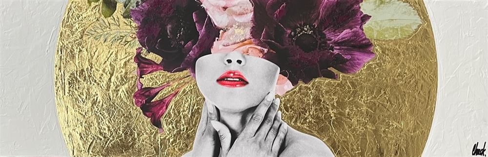 Chuck - 'Blackcurrant Blush' - Framed Original Art