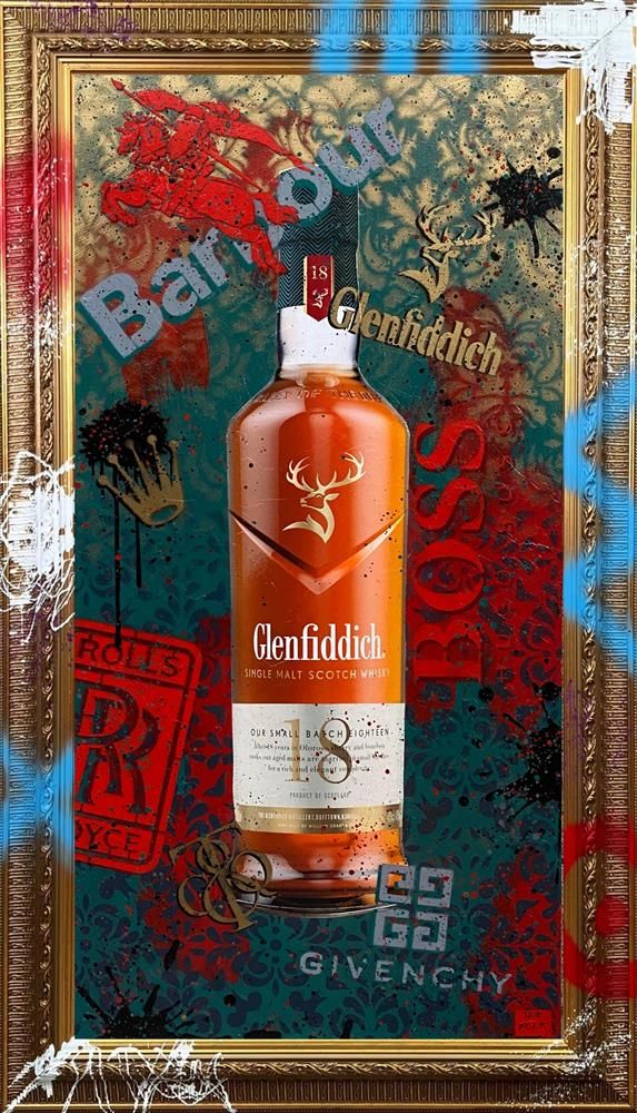 Hue Folk - 'Glenfiddich' - Framed Original Art