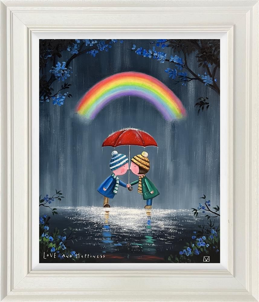 Michael Abrams - 'Love And Happiness' - Framed Original Art