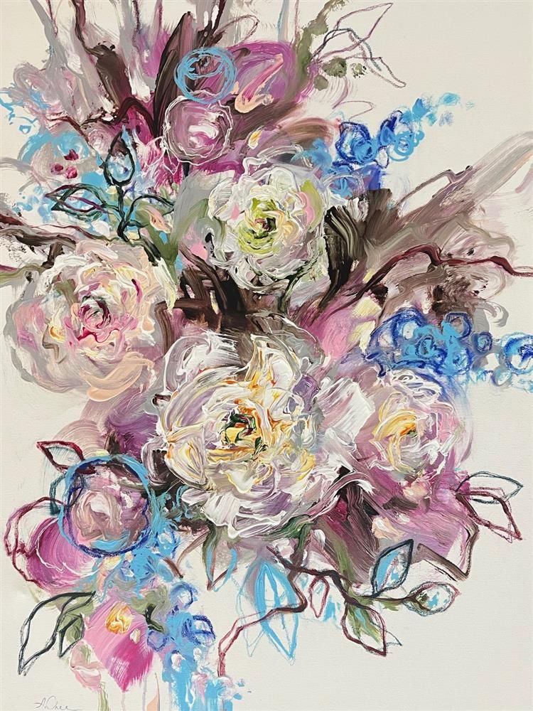 Anna Cher - 'Nature's Palette' - Framed Original Artwork