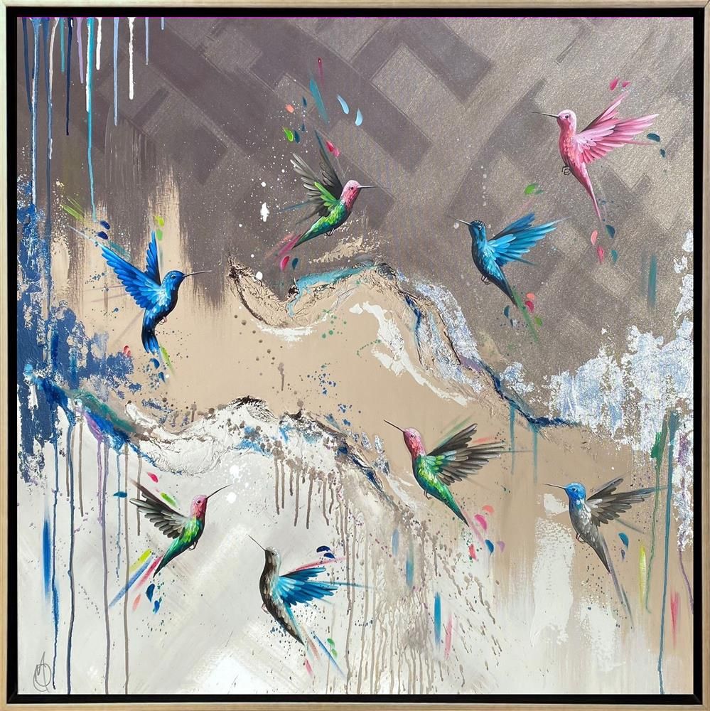 Mellisuga - 'Jewels In Flight' - Framed Original Artwork