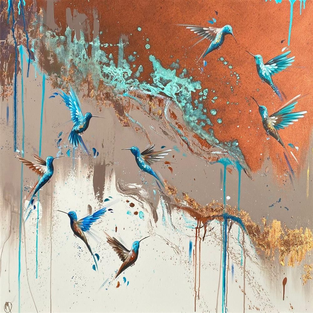 Mellisuga- 'Flutter' - Framed Original Artwork