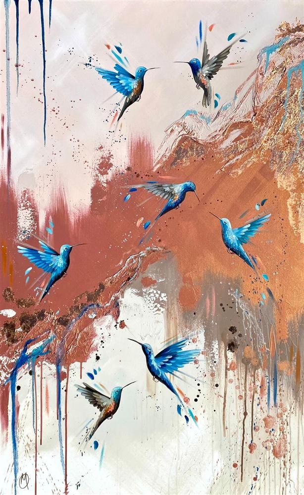 Mellisuga- 'Ethereal Flutter' - Framed Original Artwork