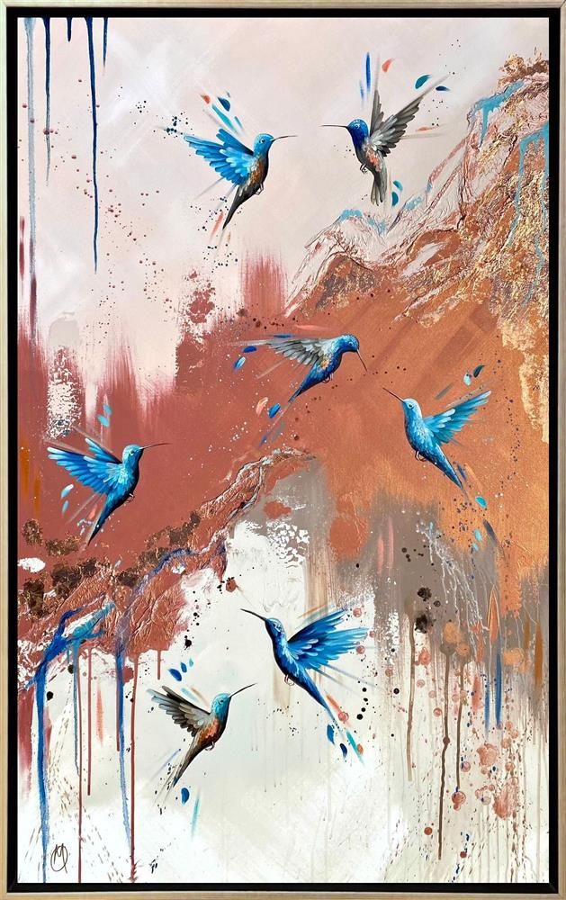 Mellisuga- 'Ethereal Flutter' - Framed Original Artwork