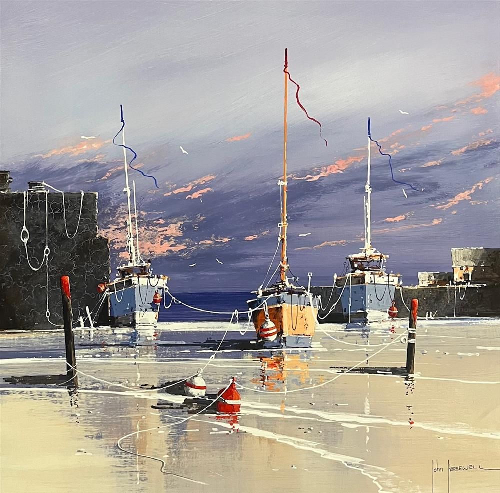John Horsewell - 'Harbour Harmony' - Framed Original Artwork