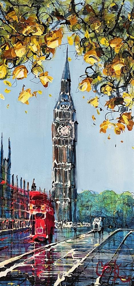 Nigel Cooke - 'Life In London'  - Framed Original Artwork