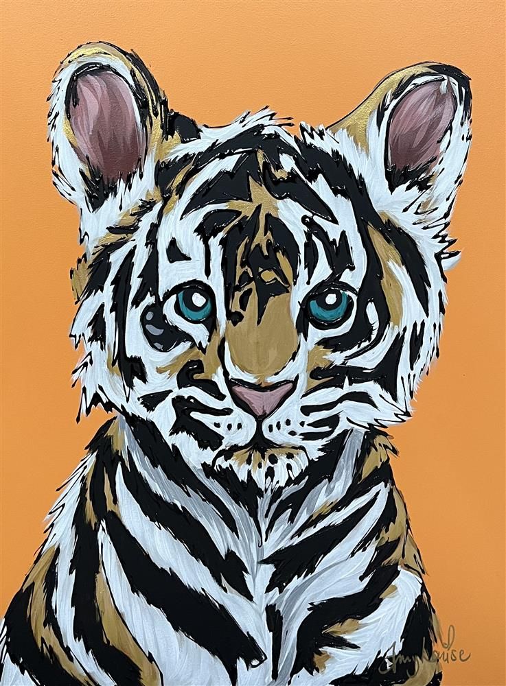 Amy Louise - 'Tiny Paws' - Framed Original Art