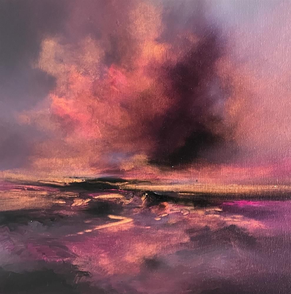 Alison Johnson - 'Sunset On The Shore' - Framed Original Artwork