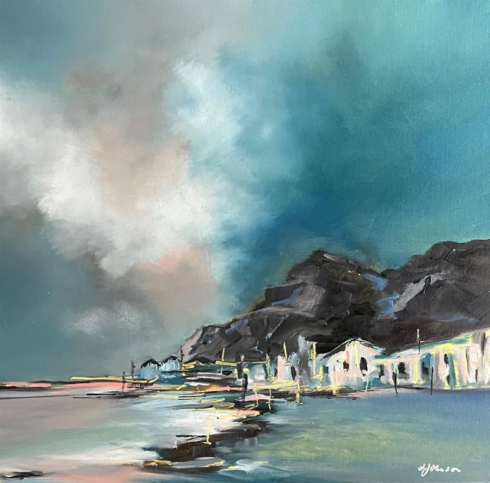 Alison Johnson - 'Home On The Shore' - Framed Original Artwork