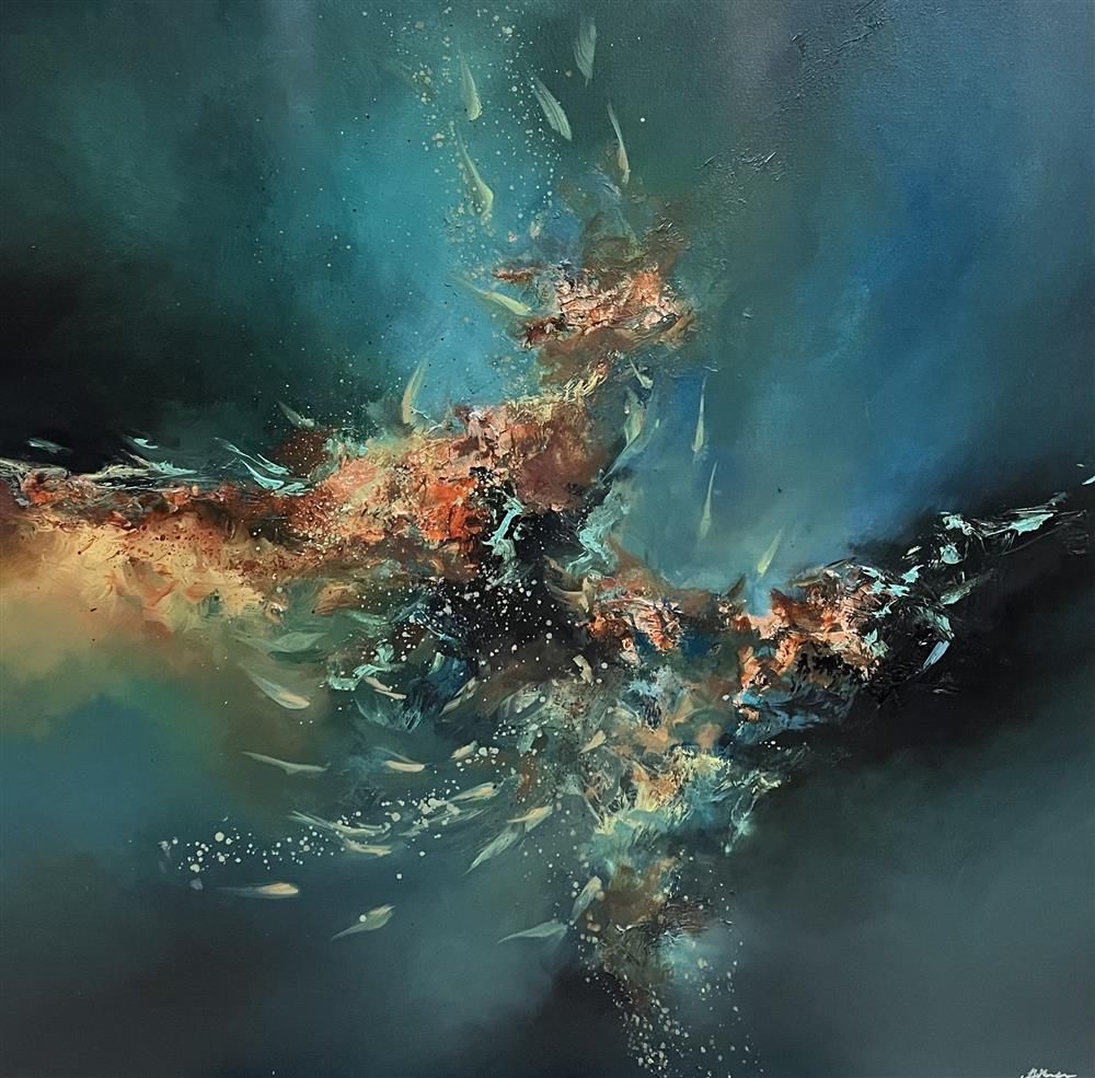 Alison Johnson - 'Shoal Life' - Framed Original Artwork