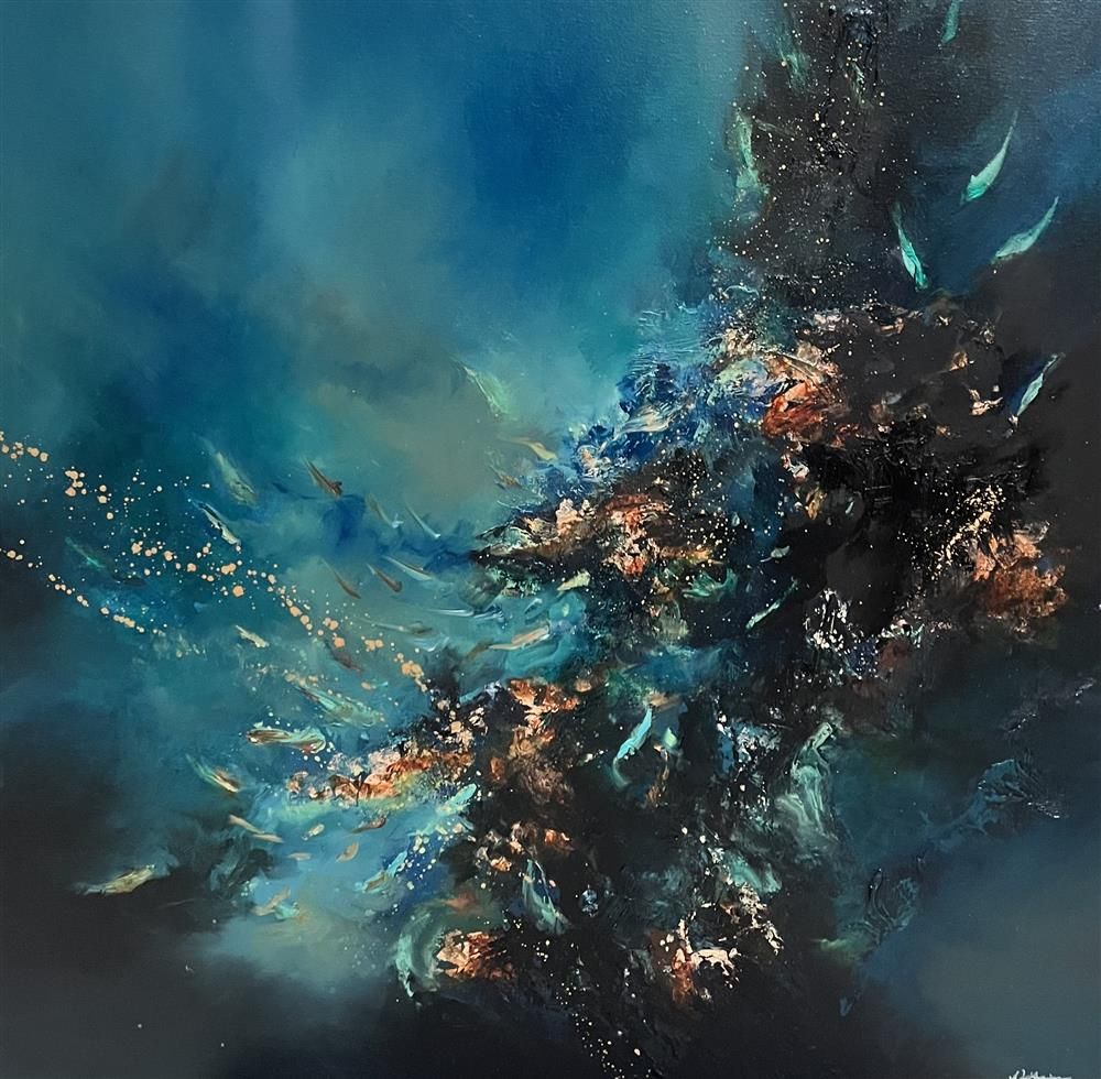 Alison Johnson - 'Enchanted Reef' - Framed Original Artwork
