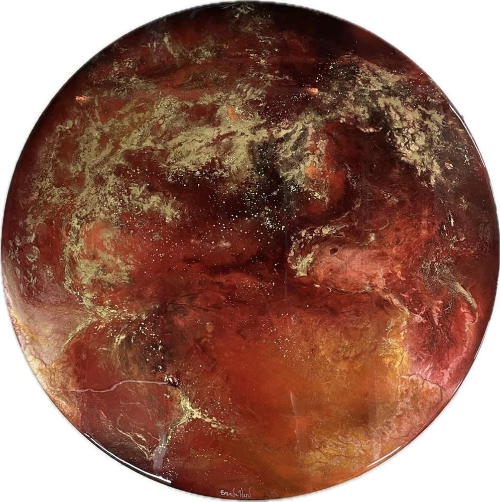 Brenda Herd - 'Crimson Odyssey' -  Original 3D Wall Sculpture