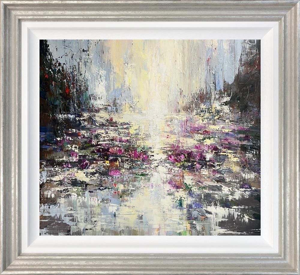 Ewa Czarniecka - 'Monet Pond' - Framed Original Art