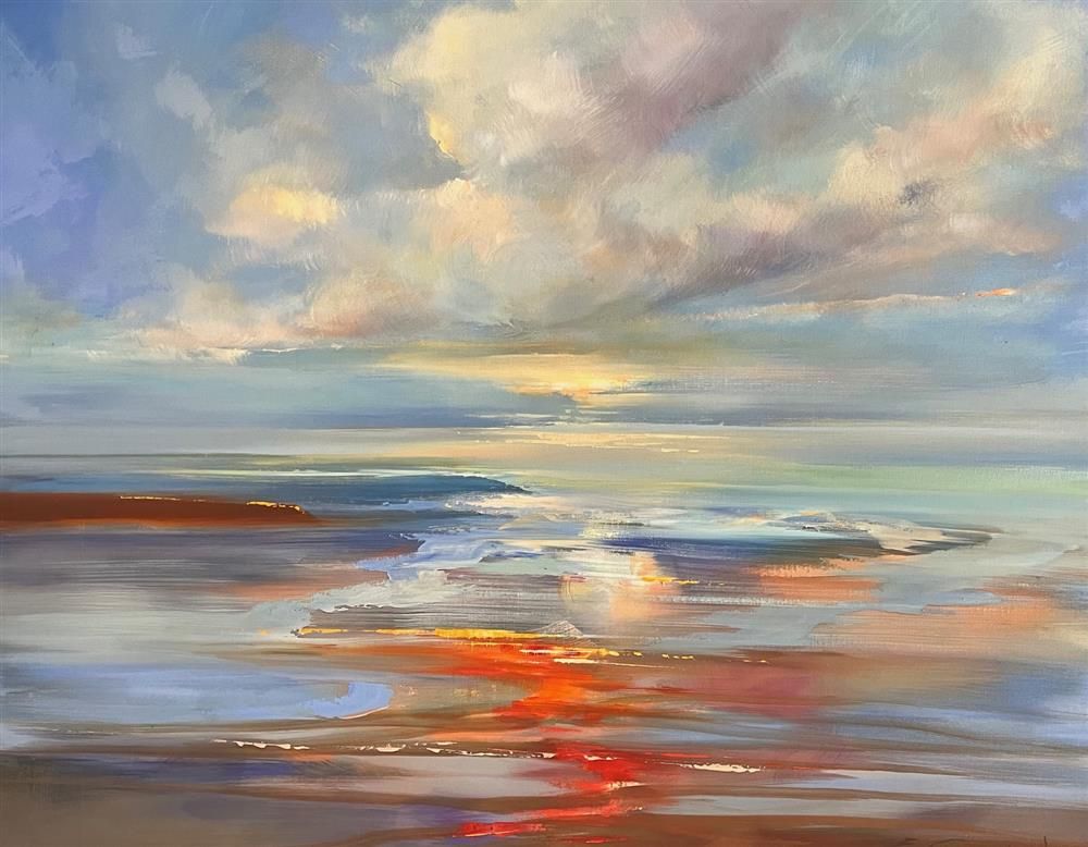 Ewa Czarniecka - 'Two Suns' - Framed Original Art