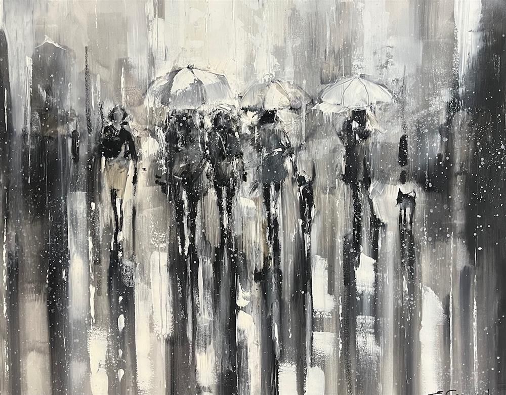 Ewa Czarniecka - 'Streets Of London' - Framed Original Art