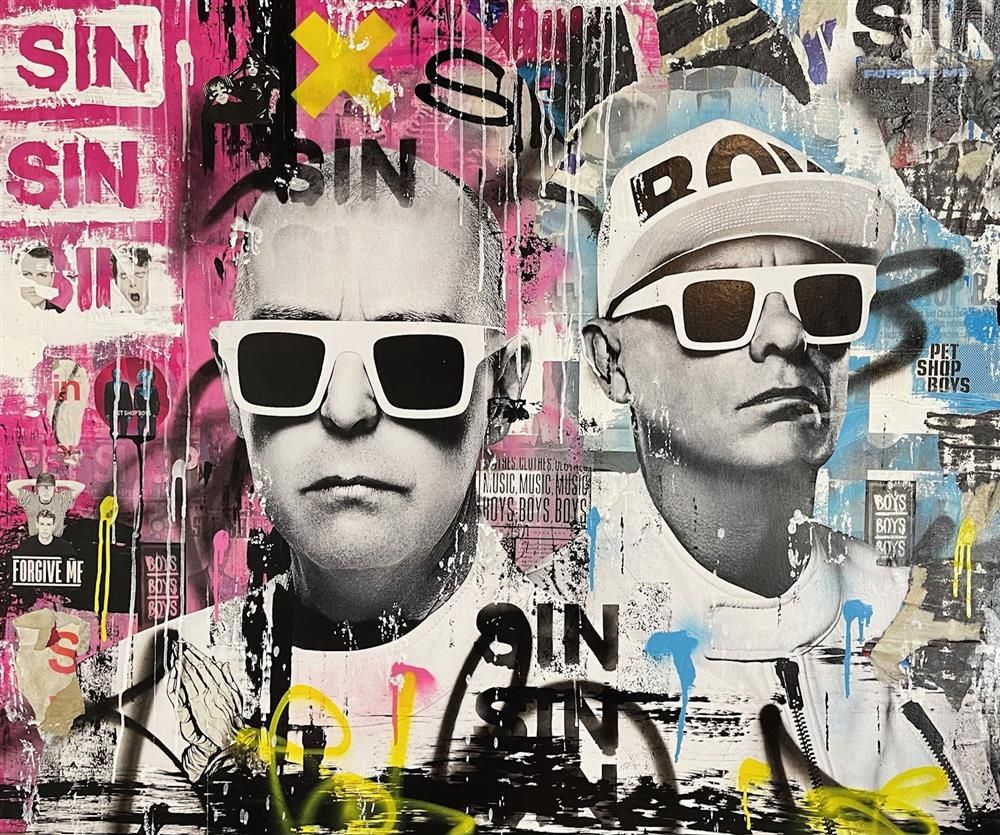 Add Subtract- 'Sin' - Framed Original Art