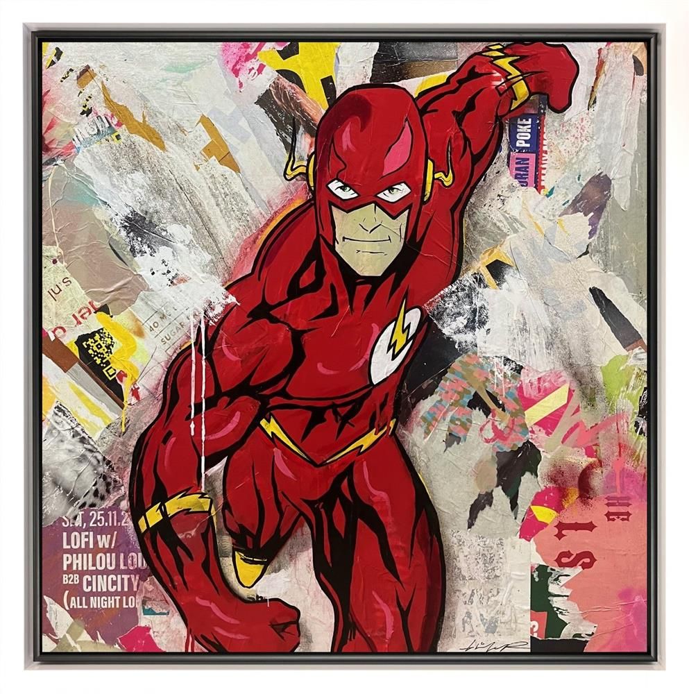 Michiel Folkers - 'The Flash'  - Framed Original Artwork