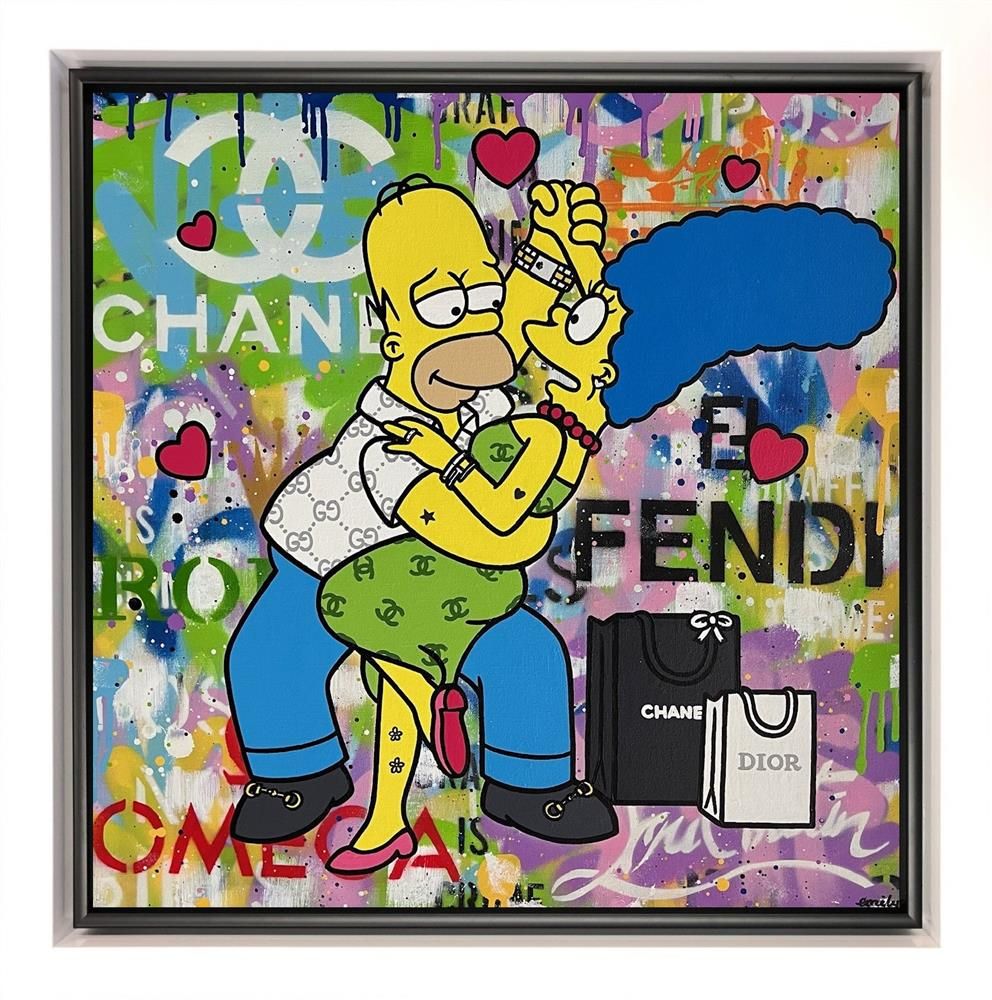 Emily Crook - 'Tango With Homer' - Framed Original Art