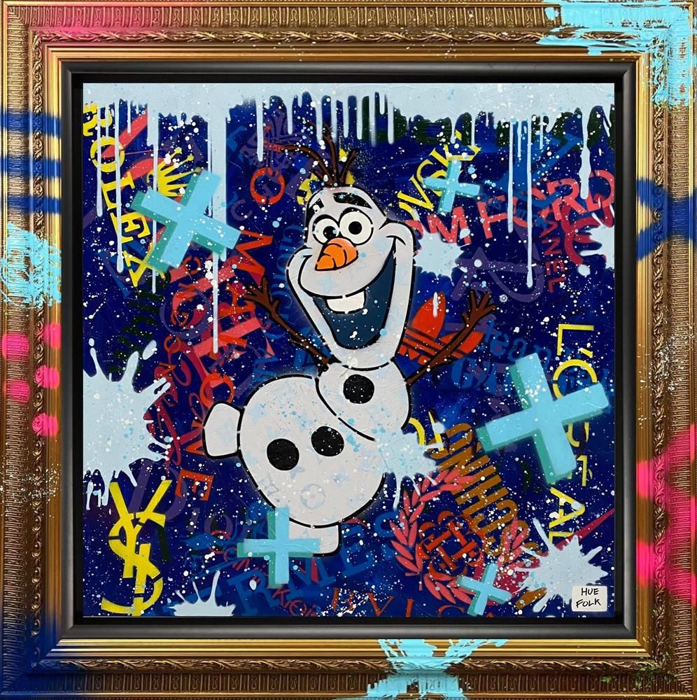 Hue Folk - 'Let It Snow!' - Framed Original Art